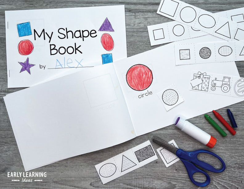 Make Your Own Shape Book Activity – Early Learning Ideas