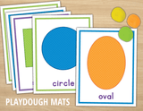 Shape Playdough Mats & Dot Cards