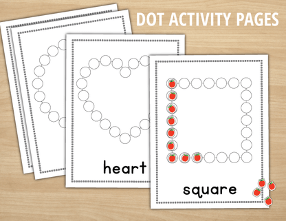 Shape Playdough Mats & Dot Cards