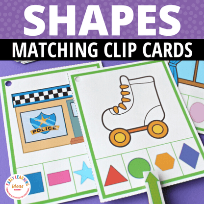 Shape Matching Clip Cards