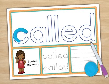 Sight Word Review Practice & Morning Work - Fry List 4 Sight Word Playdough Mats