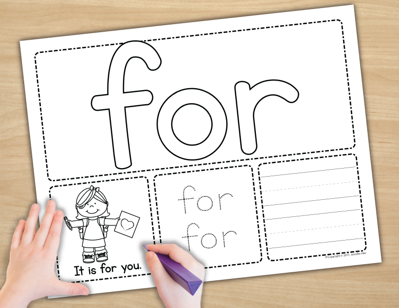 Sight Word Practice & Review Activities - Playdough Mats - Fry List First 100