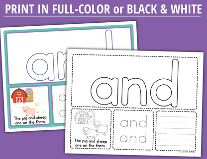 Pre-Primer Sight Word Activity Mats