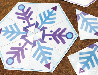 Snowflake Matching Puzzles