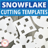 Snowflake Cutting Patterns for Winter Scissor Skills & Fine Motor Practice
