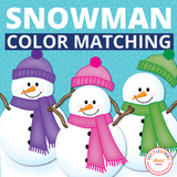 Snowman Color Matching Activities