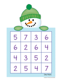 Snowman Roll and Cover Math Activity Game