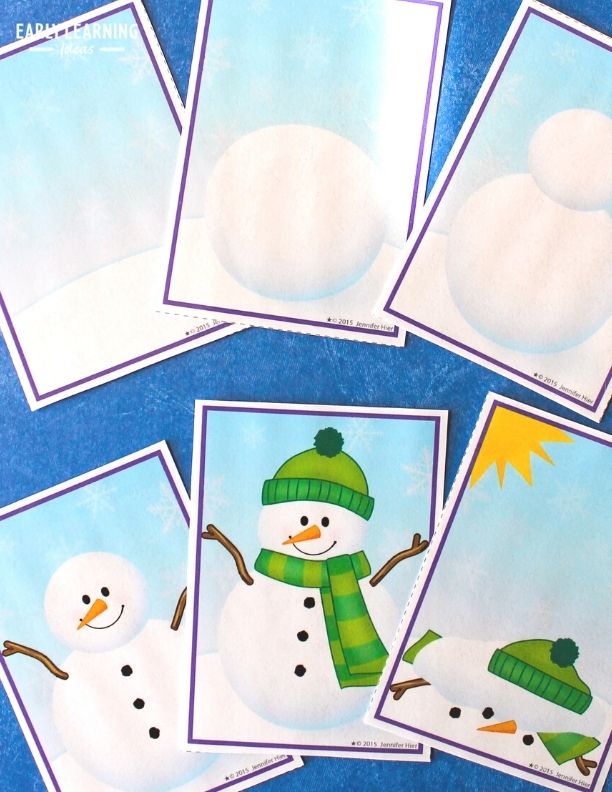 Snowman Sequence Cards