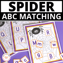 Spider Alphabet Matching Activity