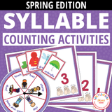 Counting Syllables Activities Phonological Awareness Activities Spring Theme