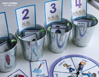 Counting Syllables - Hands- On Phonological Awareness Activities - Winter Theme