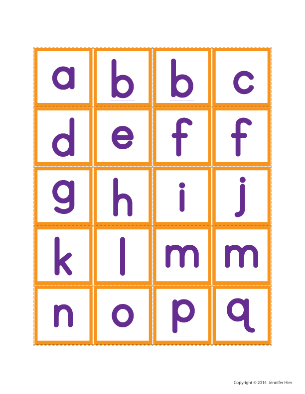 Spider Alphabet Matching Activity