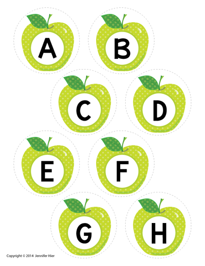 Apples Alphabet and Beginning Sound Activities