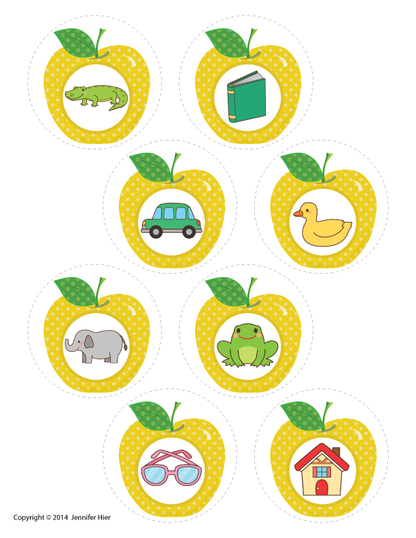 Apples Alphabet and Beginning Sound Activities