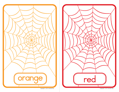 Spider Color & Size Sorting Activities