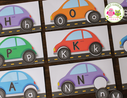 Car Alphabet Matching Activity