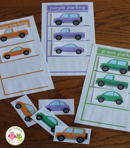 Transportation Color Matching Activity