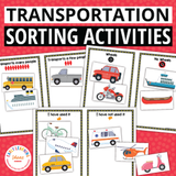 Transportation Sorting Activities