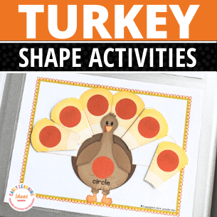 Turkey Shape Sorting Activity