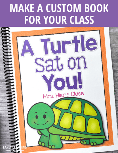 Turtle Rhyming Editable Name Book