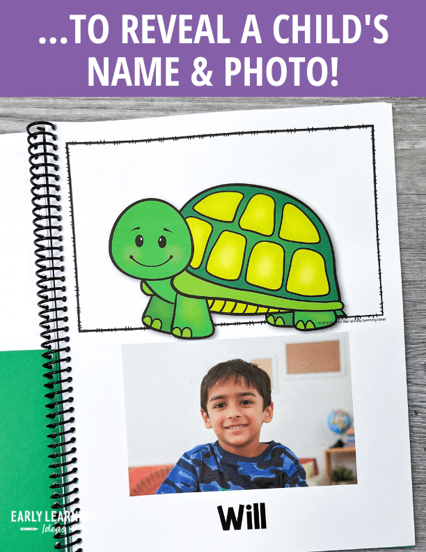 Turtle Rhyming Editable Name Book