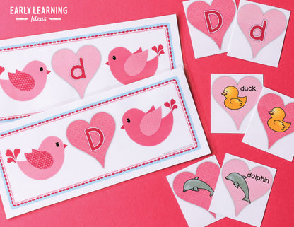 Valentine's Day Alphabet and Beginning Sound Activity