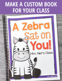 Zebra Rhyming Editable Name Book